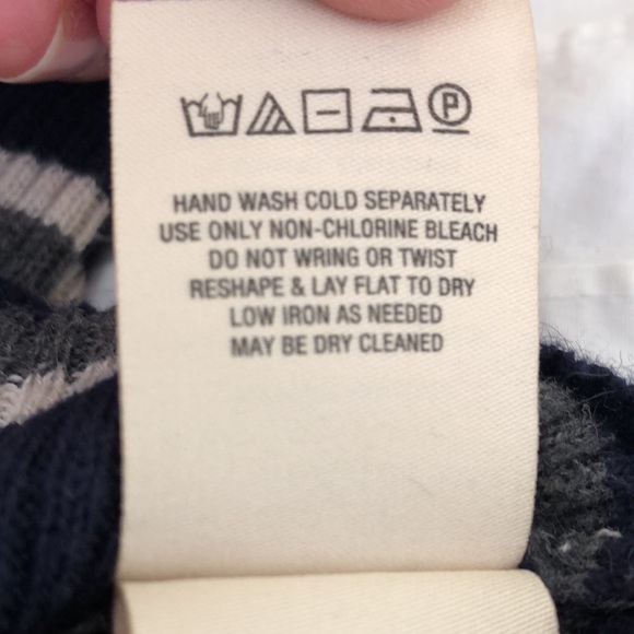 MOTH•Navy Striped Sweater - Picture 7 of 7